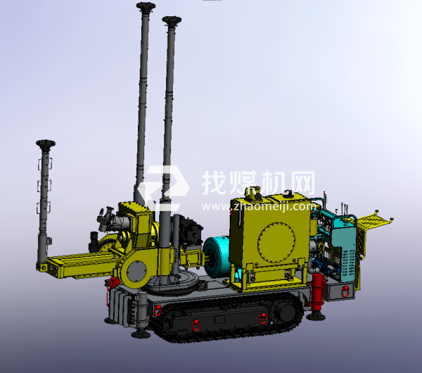 履帶式全液壓坑道鉆機(jī)ZDY4800LPS型號雙泵設(shè)計(jì)思路低轉(zhuǎn)速大扭矩